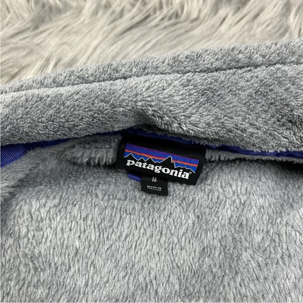 Patagonia Full Zip Retool Jacket Fleece Gray Blue Size Medium - Picture 11 of 15